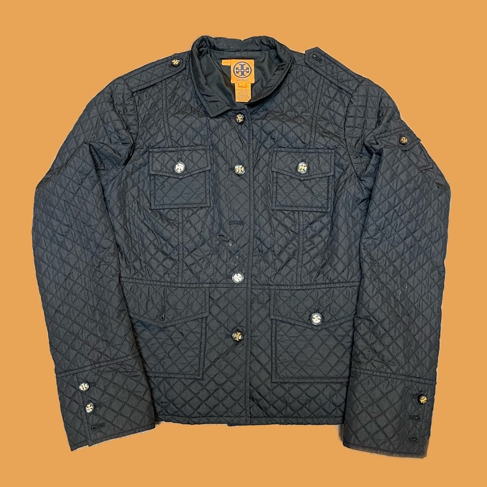 Tory Burch Quilted Black Jacket Women’s Size 8